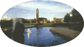 Welkom showing the clocktower from central park